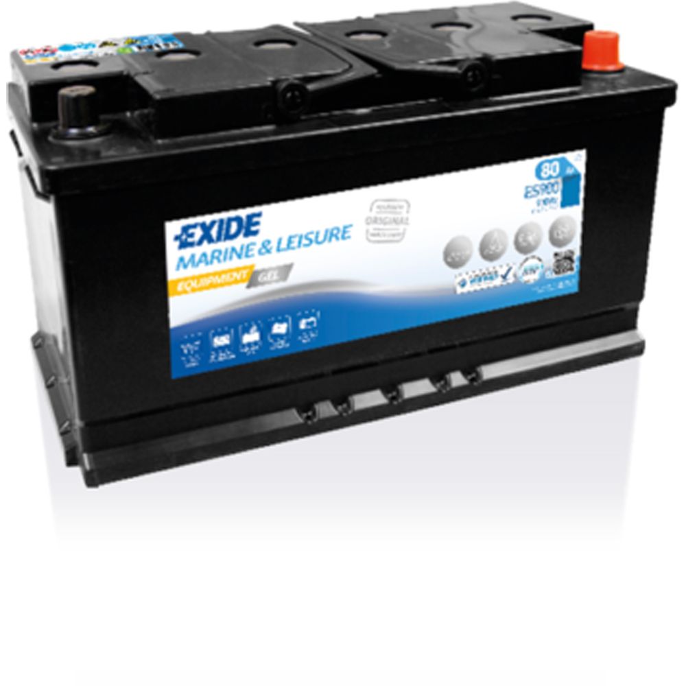 Exide Equipment GEL ES900 80 Ah / 540 A aku P353 x L175 x K190 -+