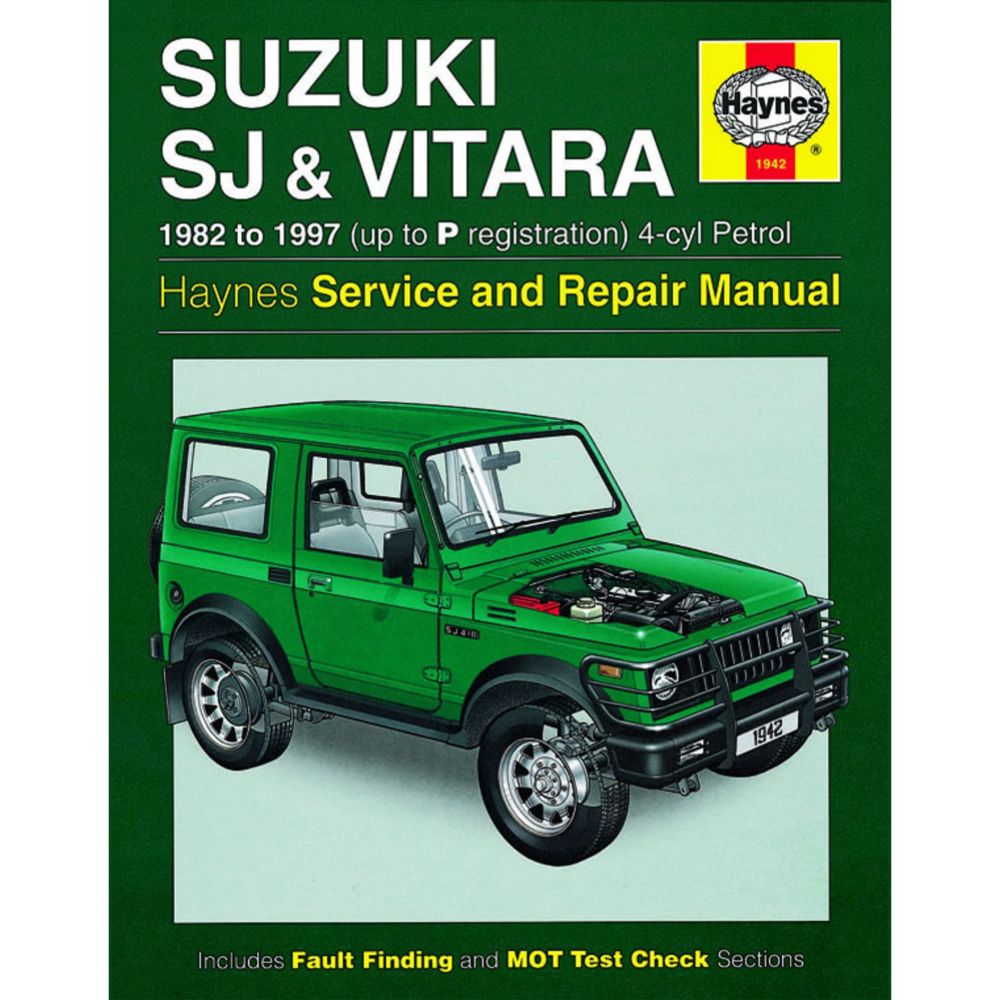 Korjausopas Suzuki SJ/Vitara 82-97 englanninkielinen