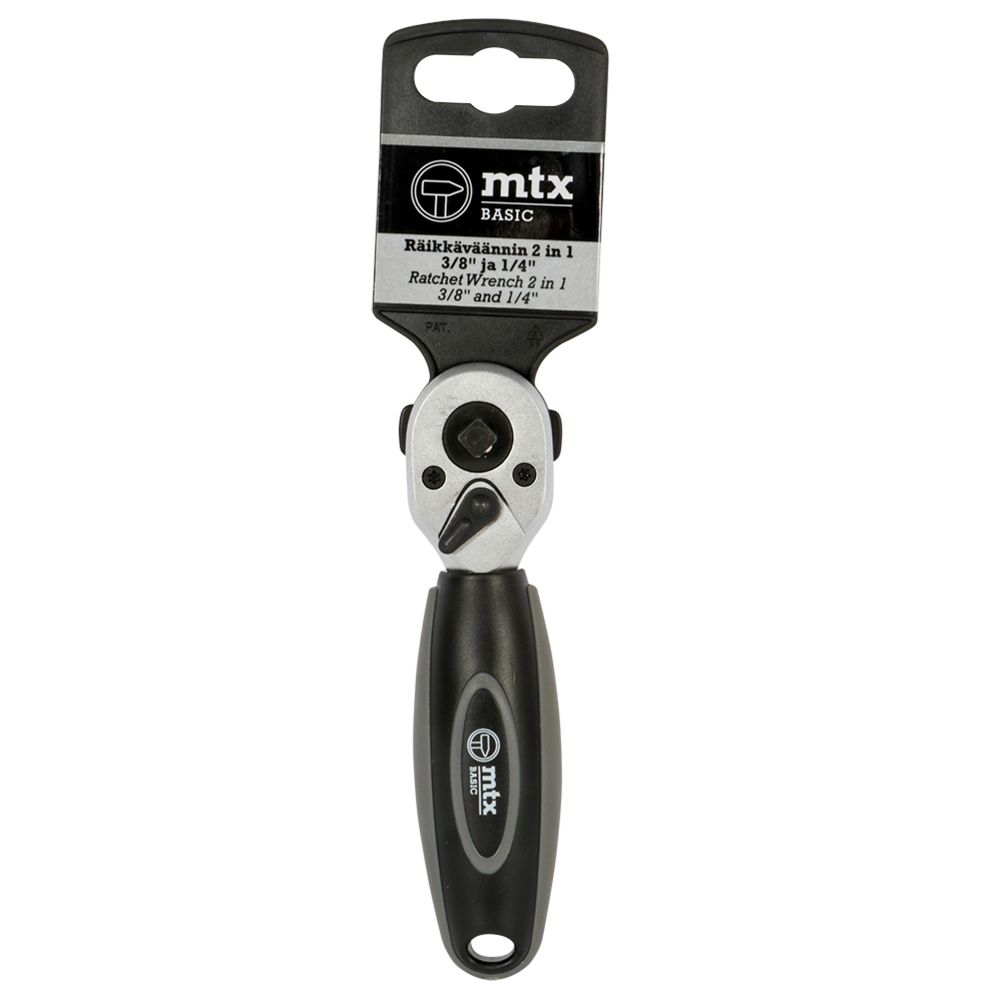 MTX Tools Basic räikkäväännin "2 in 1" 3/8+1/4"