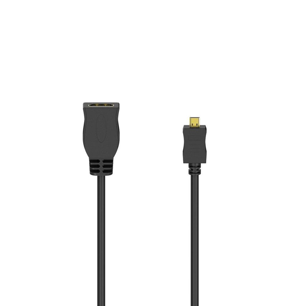 Hama HDMI-adapter, HDMI emane - HDMI Type-D (Micro) isane, Full HD, 0,1 m