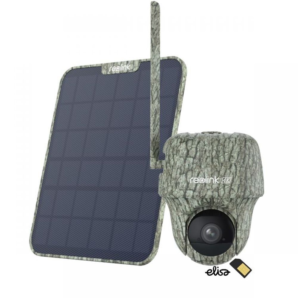Reolink Go Ranger PT + SIM – batteridriven 8 MP 4G-övervakningskamera för utomhusbruk