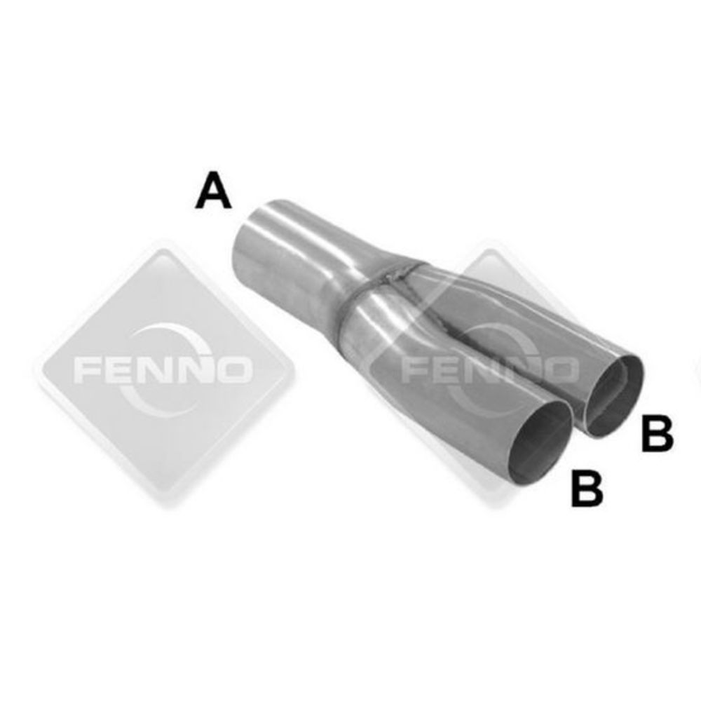 Y-haara 2-1/2" ->2x51mm
