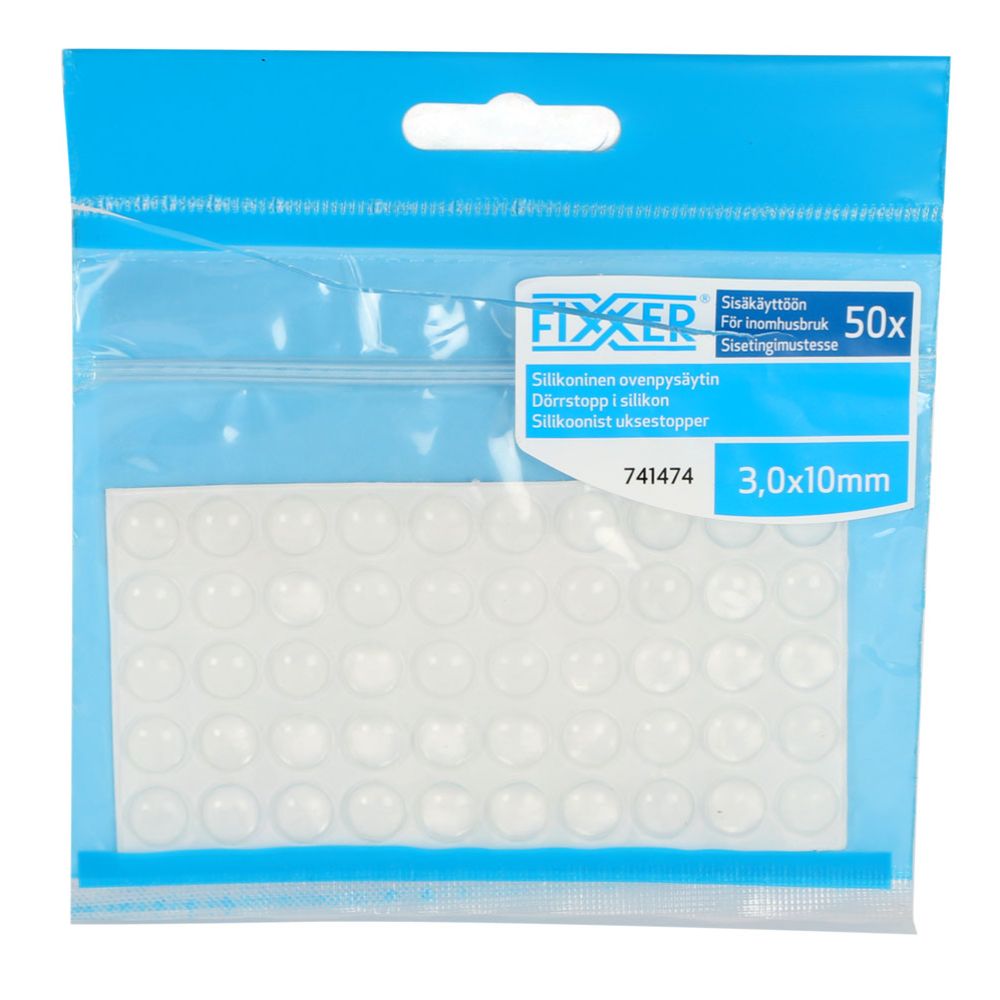 Fixxer® silikoninen ovenpysäytinnappi 50 kpl
