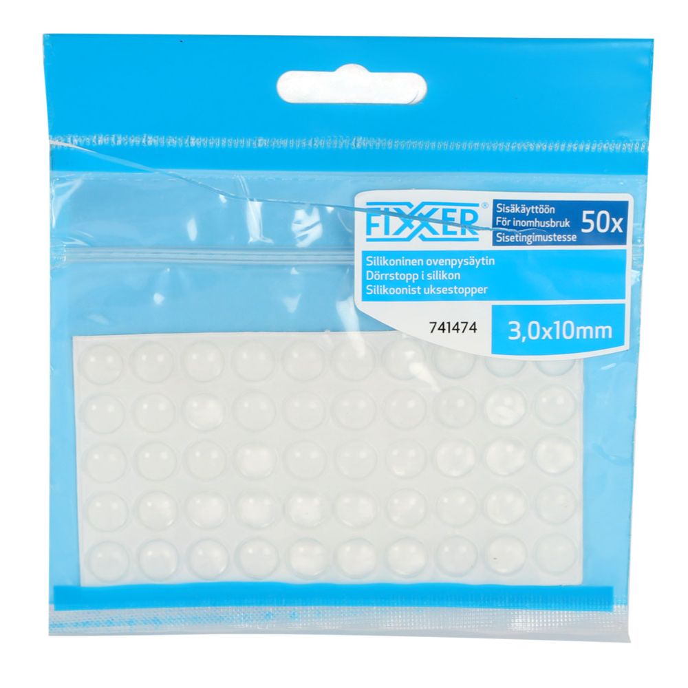 Fixxer® uksestopper silikoon 50 tk