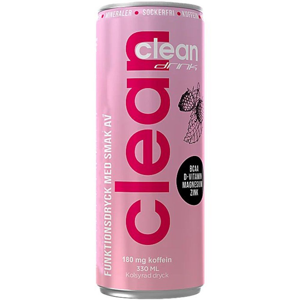 Clean drink raspberry 33 cl