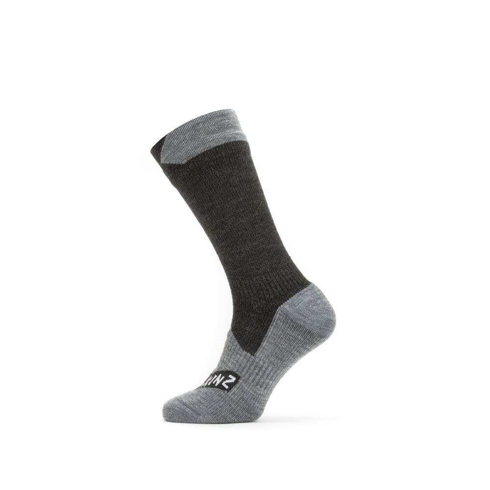 Sealskinz All Weather vedenpitävät sukat musta/harmaa
