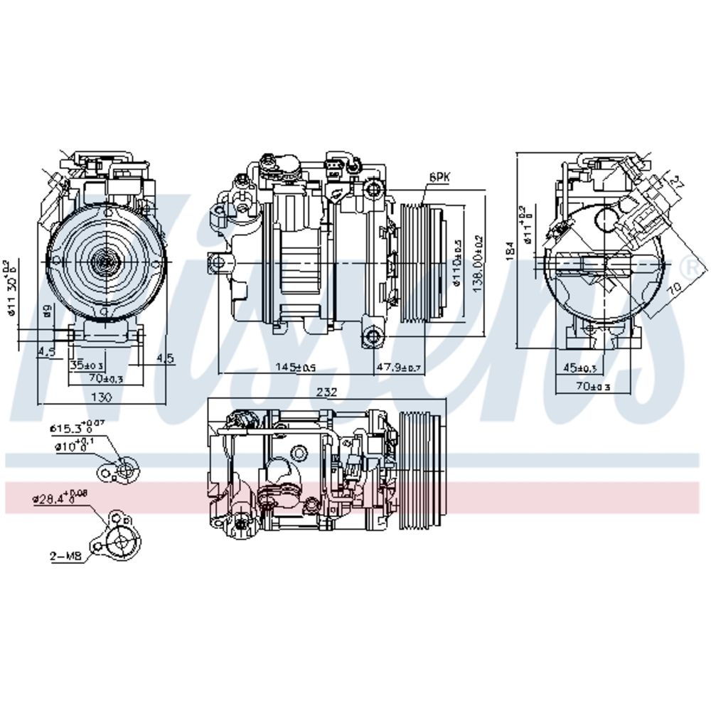 Ilmastointilaitteen kompressori 30-00224