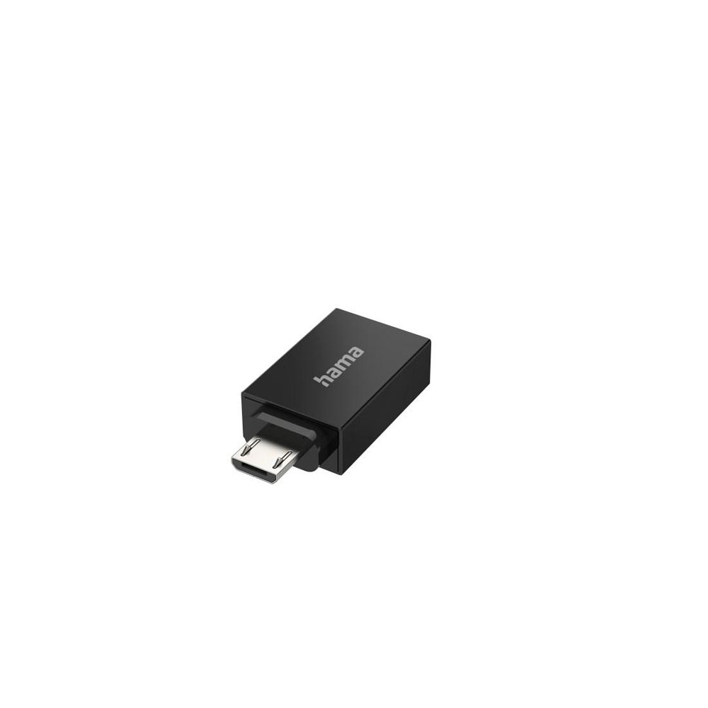 Hama USB-OTG Adapter, Micro-USB Hane - USB-A Hona, USB 2.0, 480 Mbit/s