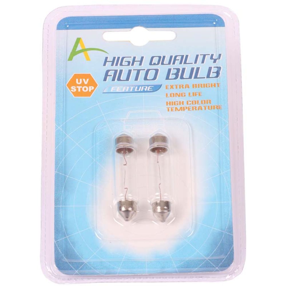 SV8,5 spollampa festoon 43 mm 12V 5W 2 st.