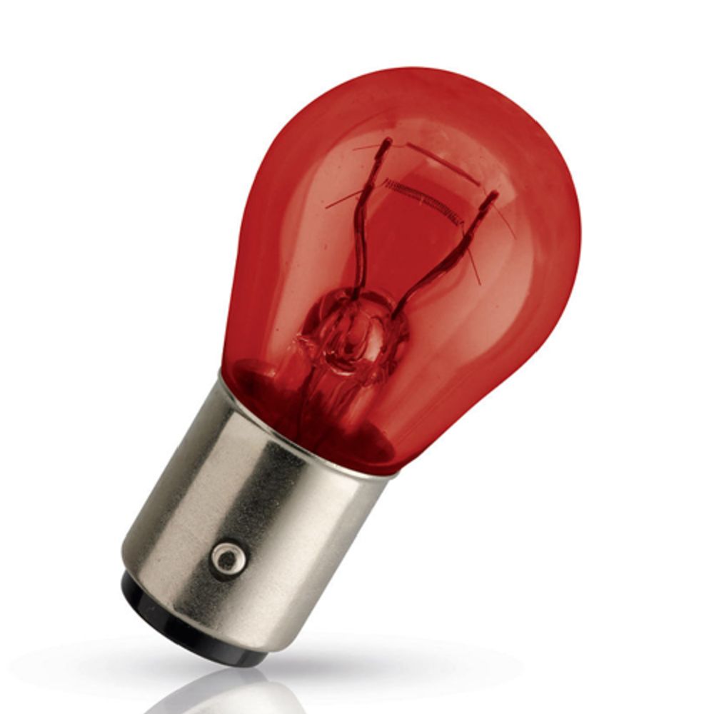 Philips BAW15d metallsockellampa 12V 21/5W PR21/5W röd 150°