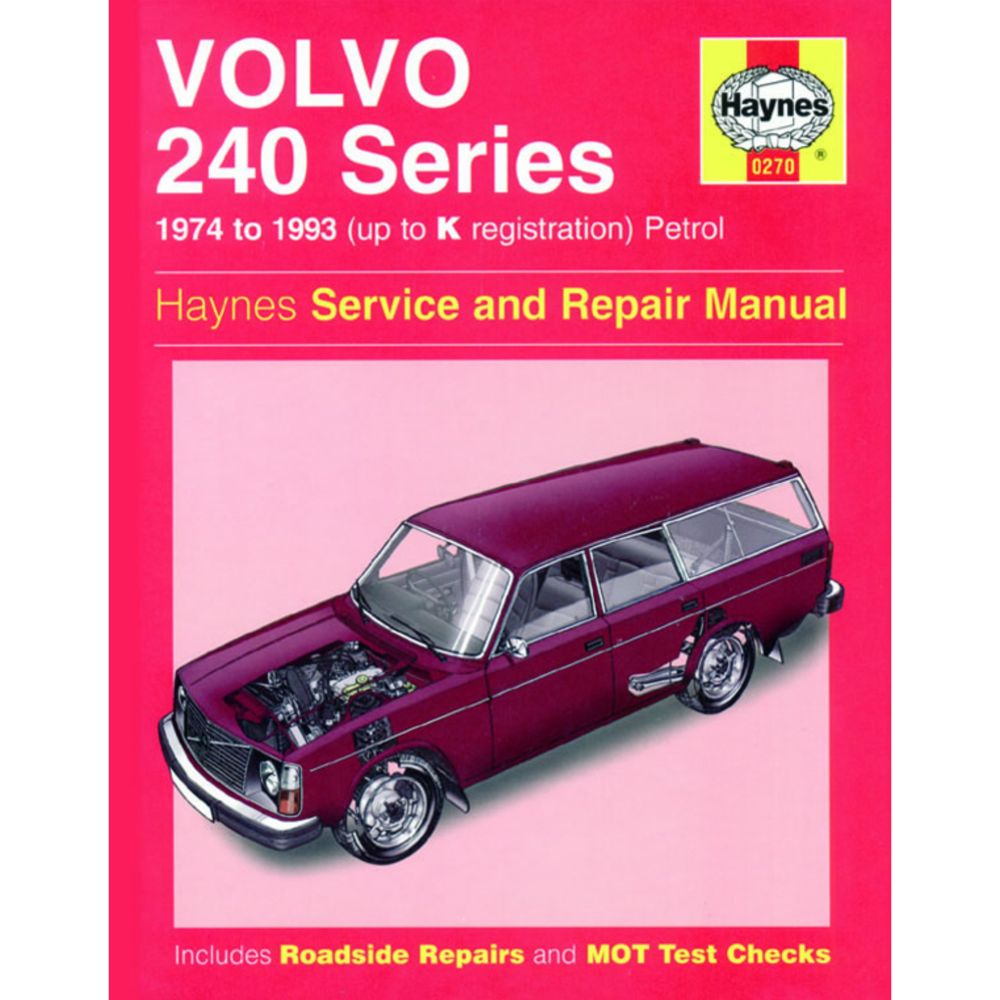Korjausopas Volvo 240 englanninkielinen