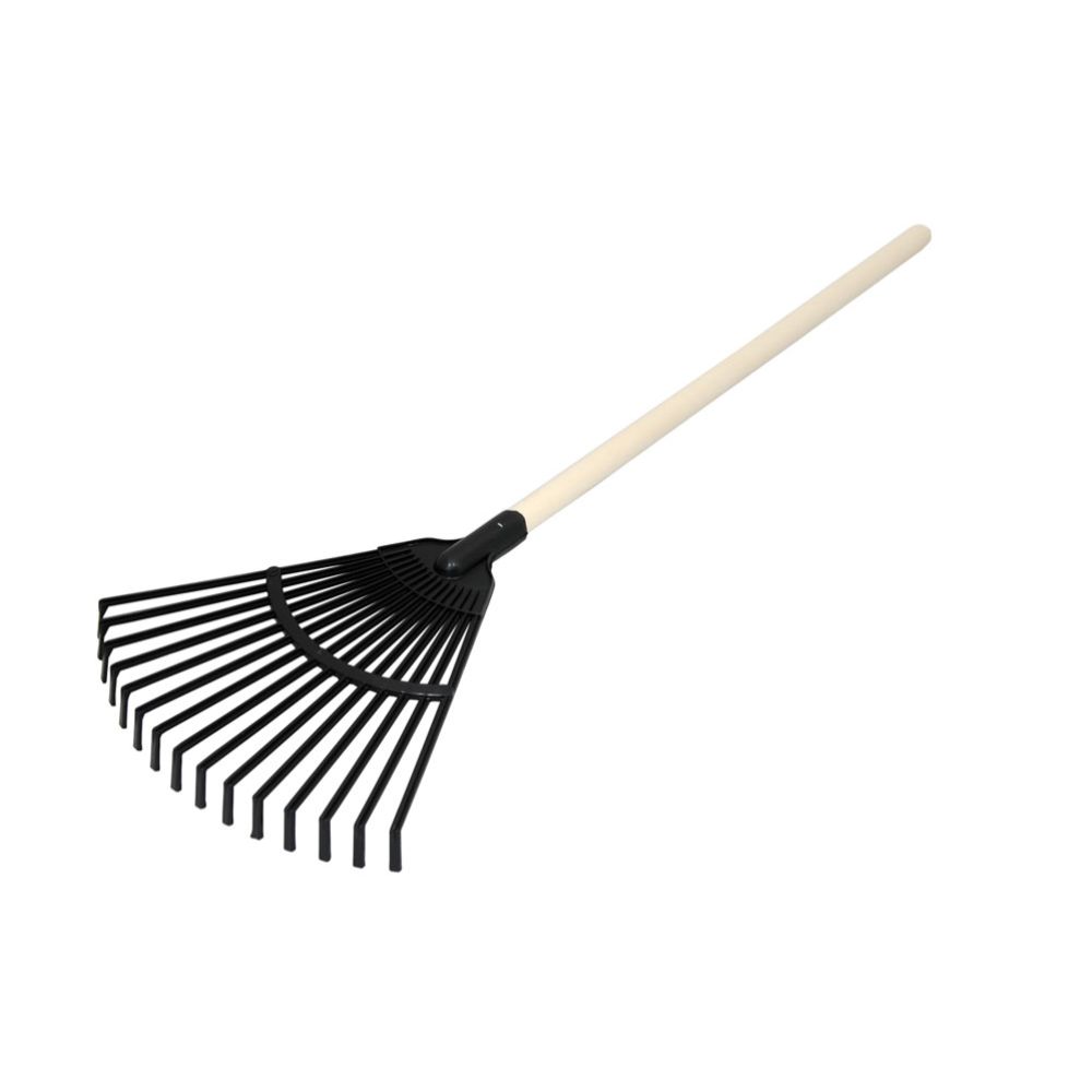 Plasto kratta med träskaft för barn 80 cm