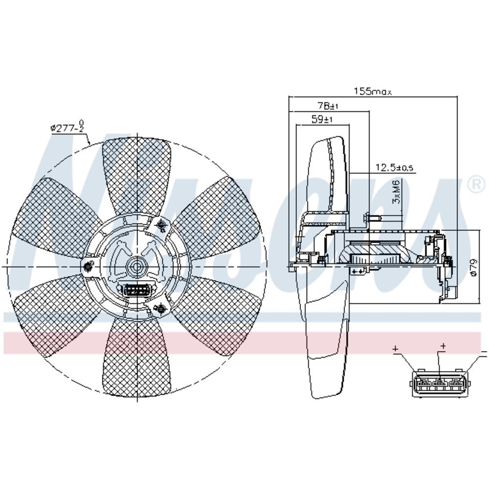 Mootorijahutuse ventilaator 13-00270