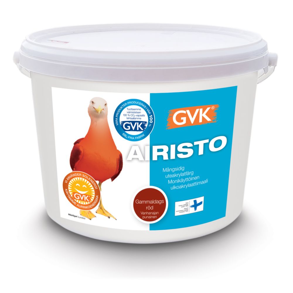 Airisto husfärg röd 9 L