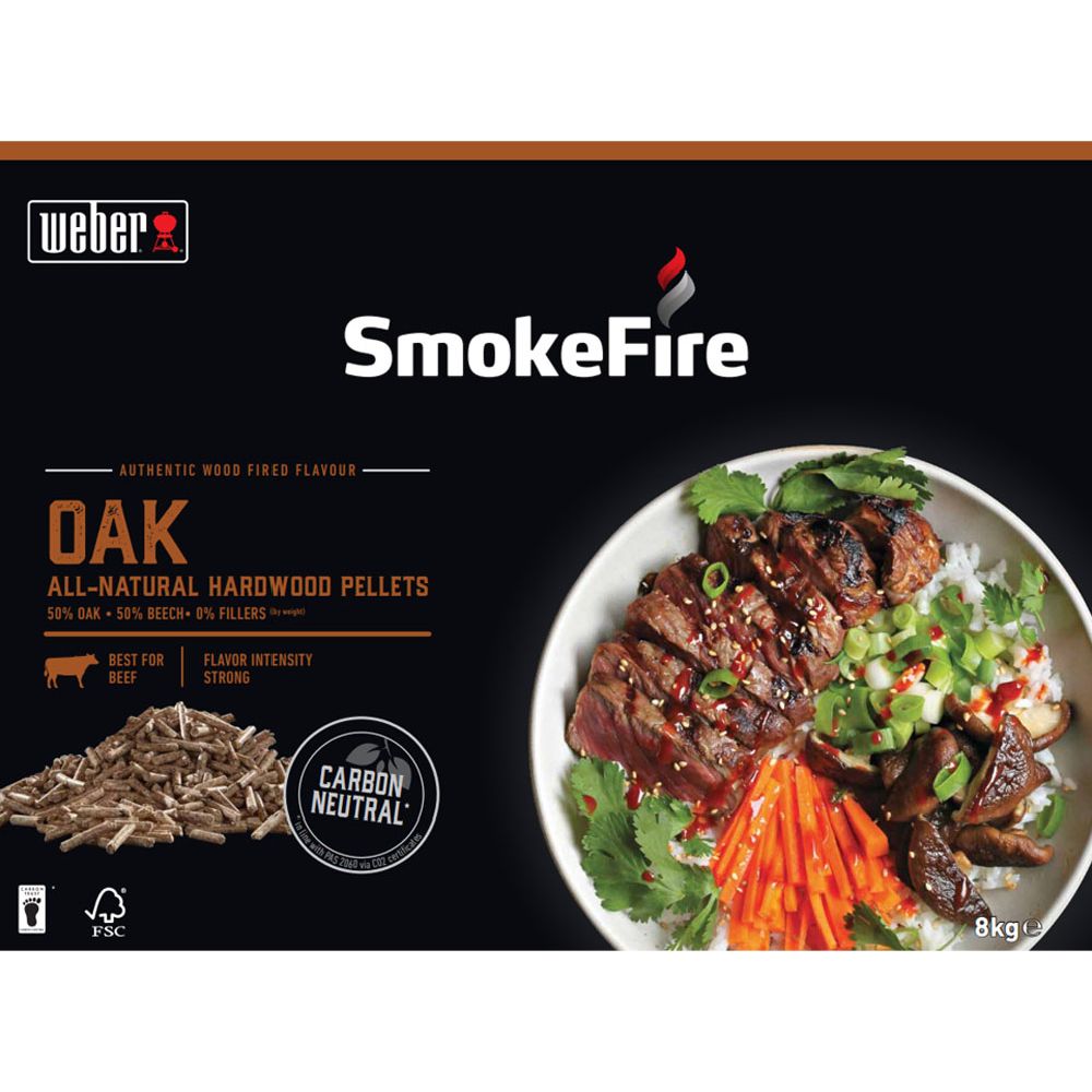 Weber träpellets FSC Oak (ek)