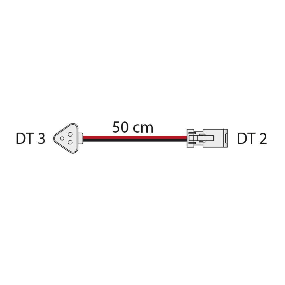 Adapterkabel 500 mm DT3 - DT2