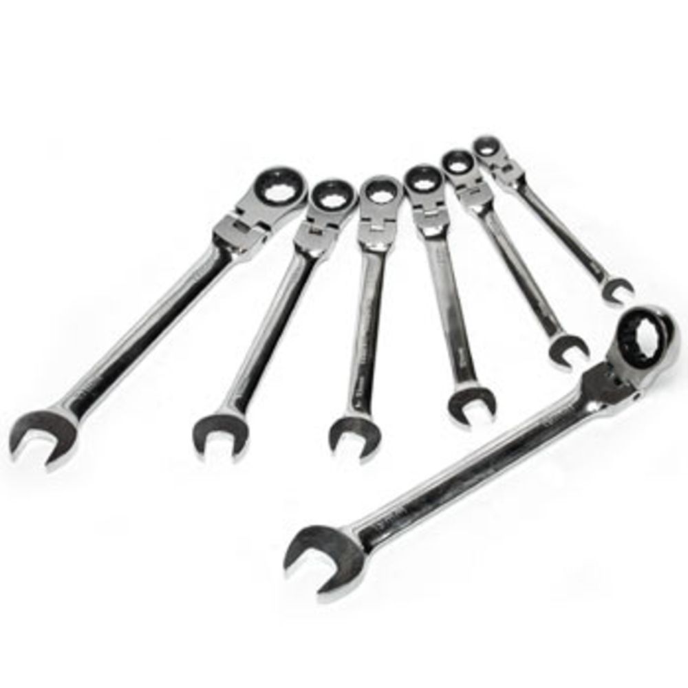MTX Tools Basic narrelehtsilmusvõtmete komplekt liigendiga 7 osa