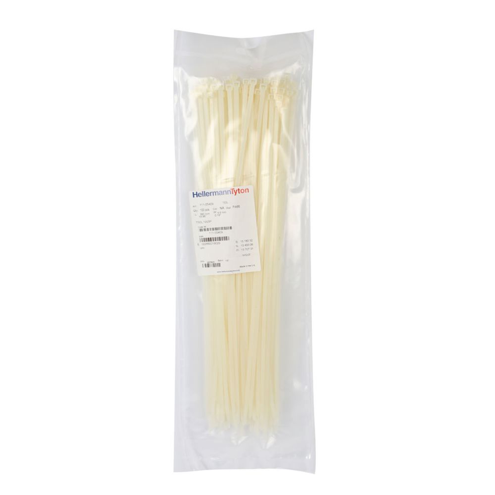 HellermannTyton buntband 390 x 4,6 mm vit 100 st.