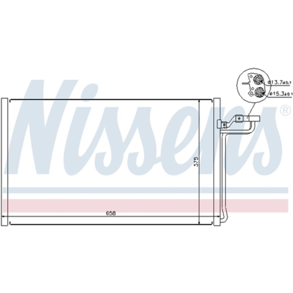 Ilmastointilaitteen lauhdutin 30-00512