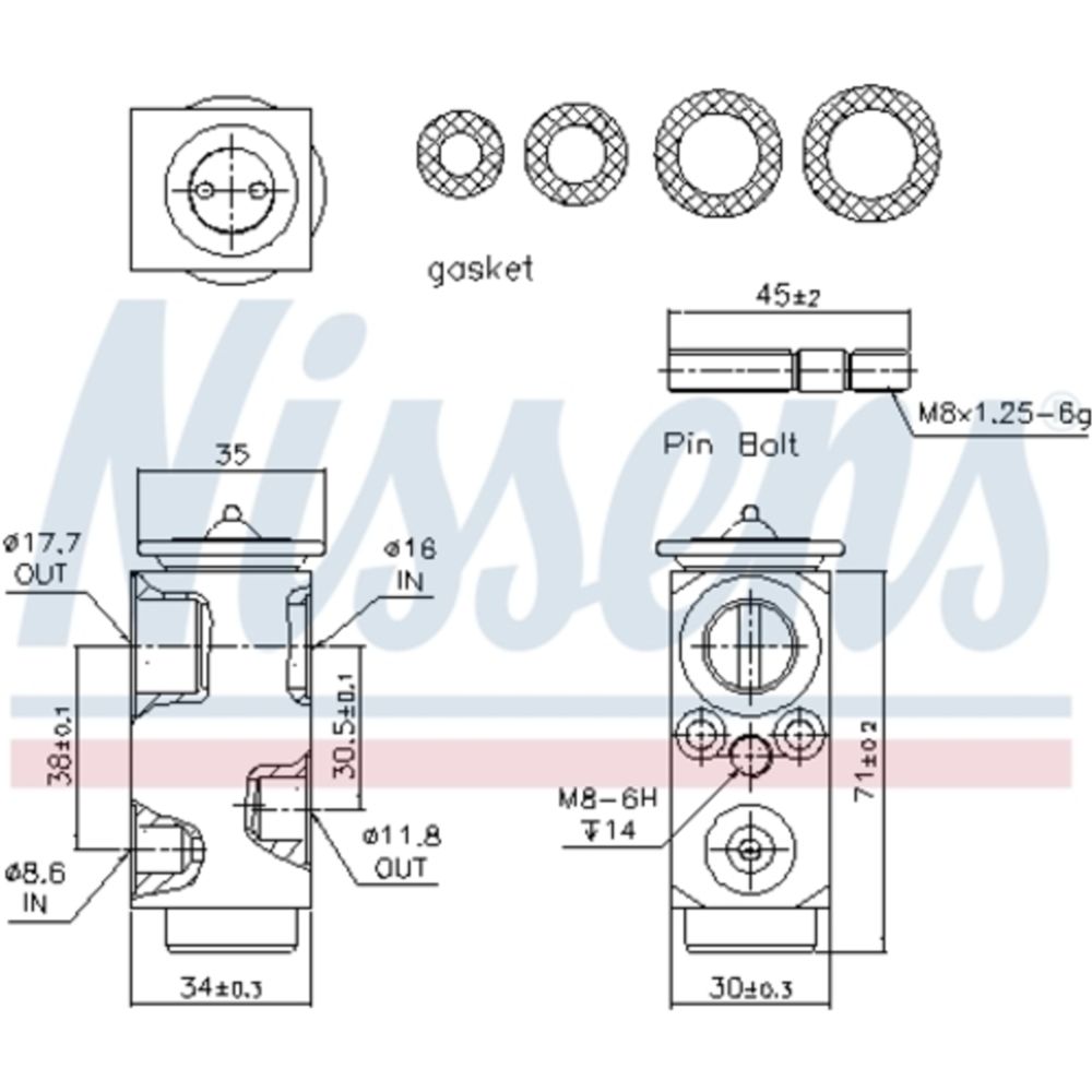 Expansionsventil, klimatanläggning 12-00355
