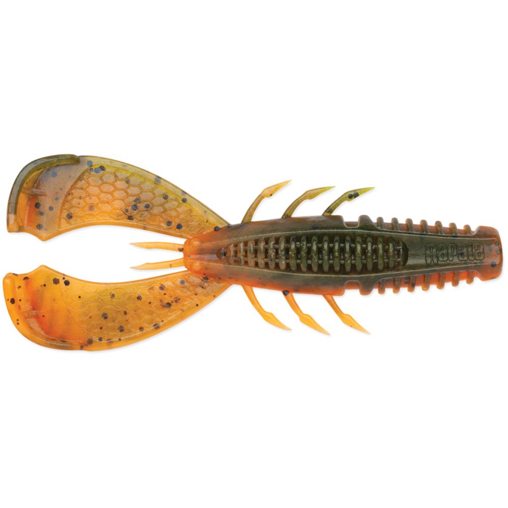 Rapala CrushCity Cleanup Craw vähijigi, 9 cm, 8 g, Green Pumpkin Chartreuse, 2 tk