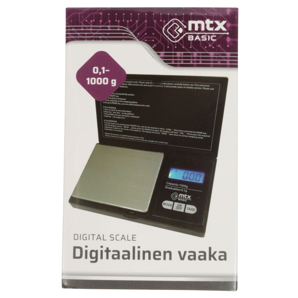 MTX Basic täppiskaal, 0,1—1000 g