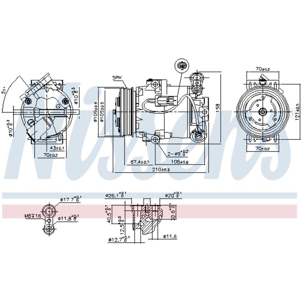 Ilmastointilaitteen kompressori 30-00383