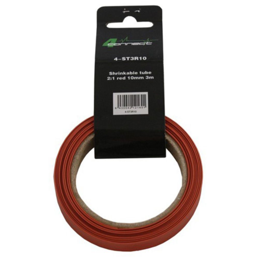 Four Connect krympslang, 2: 1 röd 10 mm 3 m