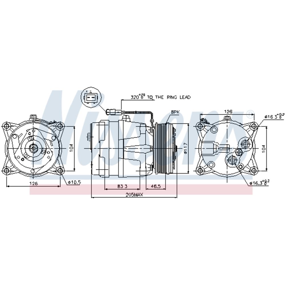 Ilmastointilaitteen kompressori 30-8141