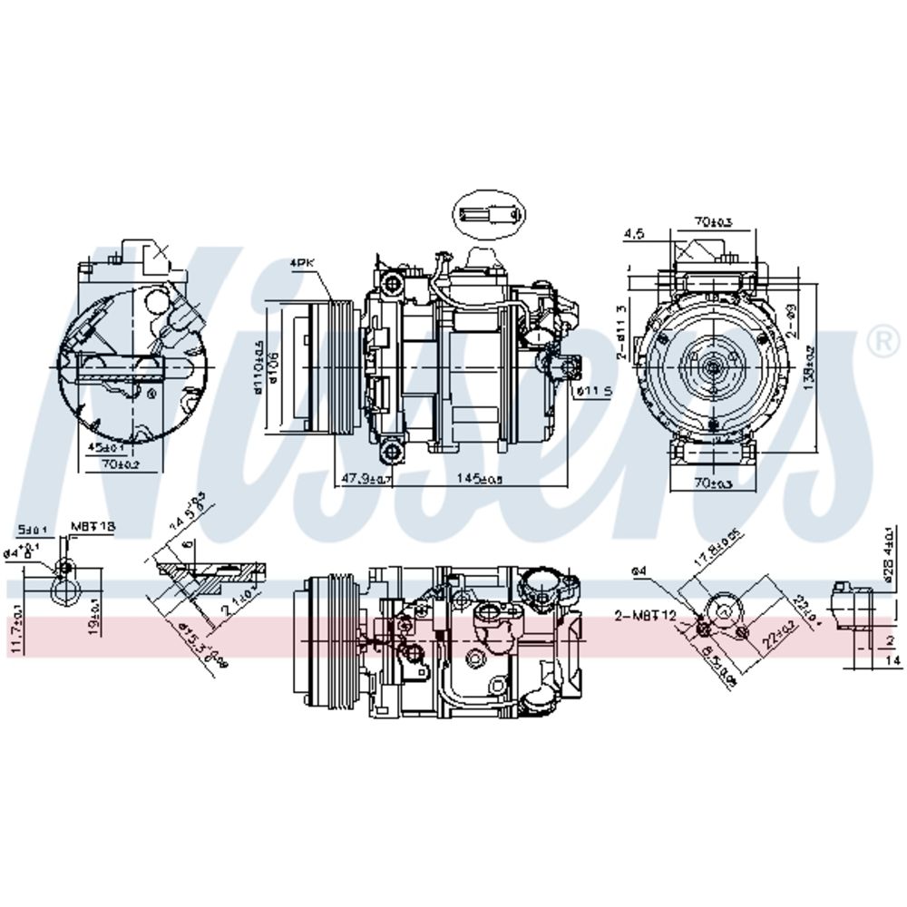 Ilmastointilaitteen kompressori 30-8126