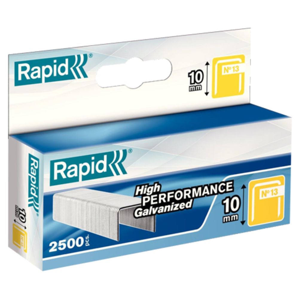 Rapid No 13 õhukesed klambrid, 10 mm, 2500 tk