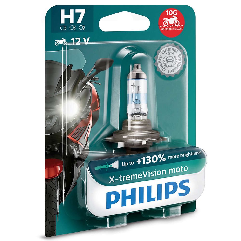 Philips X-tremeVision moto H7 +130%