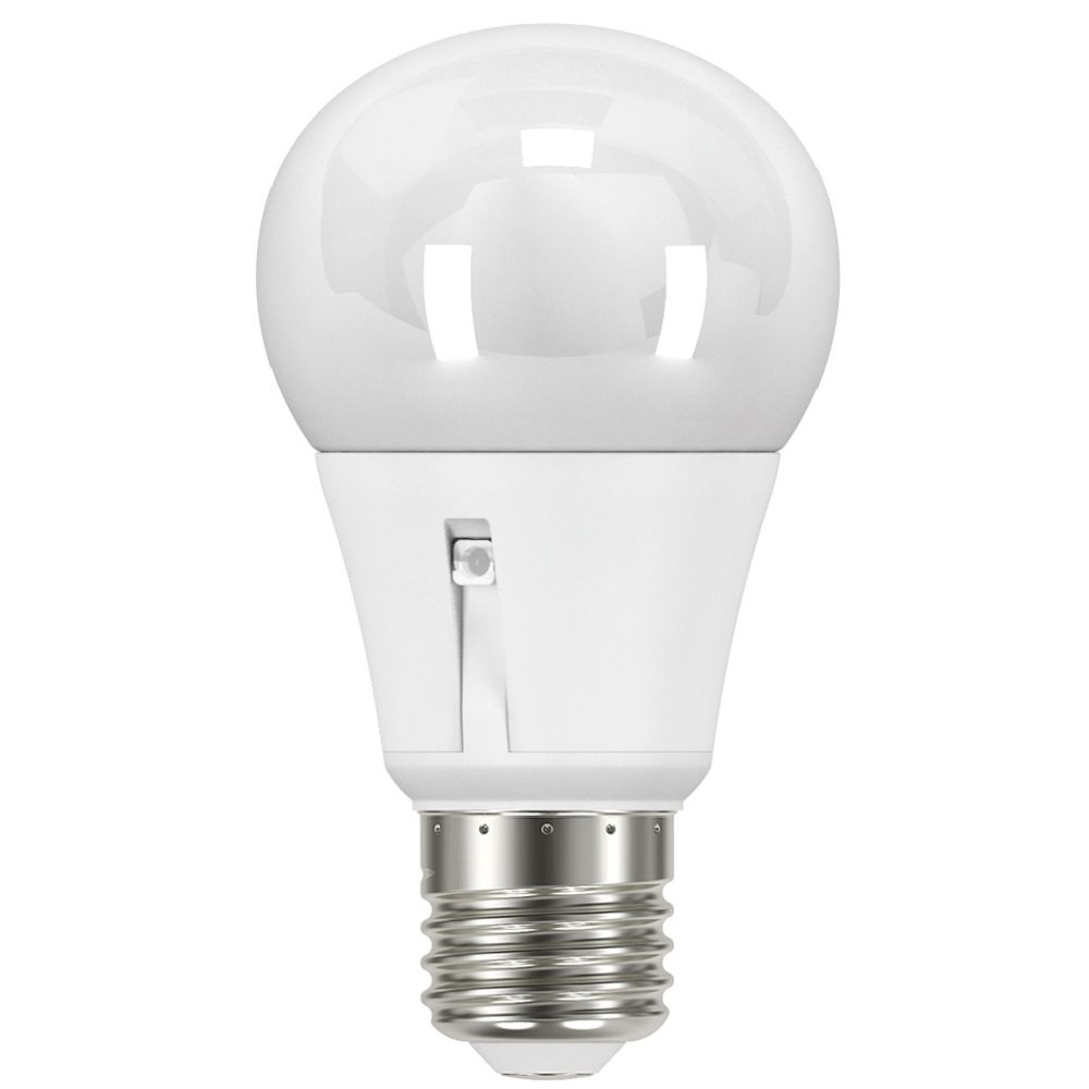 Airam LED-klotlampa med skymningsrelä E27 10 W 2700 K 806 lm