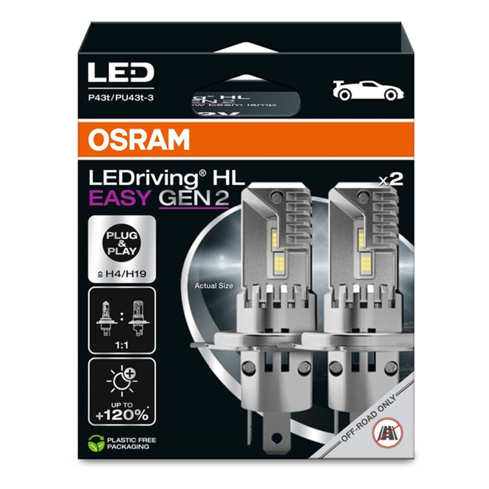 Osram LEDriving HL EASY Gen2 H4/H19 12V pirnipaar