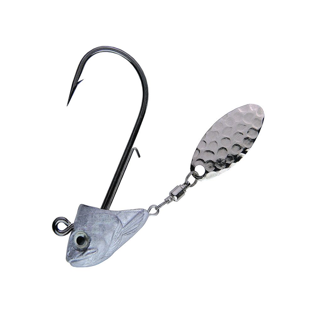 K.P Spinner Jig 3D Fish Head jigipää 17 g 1/0 2 kpl
