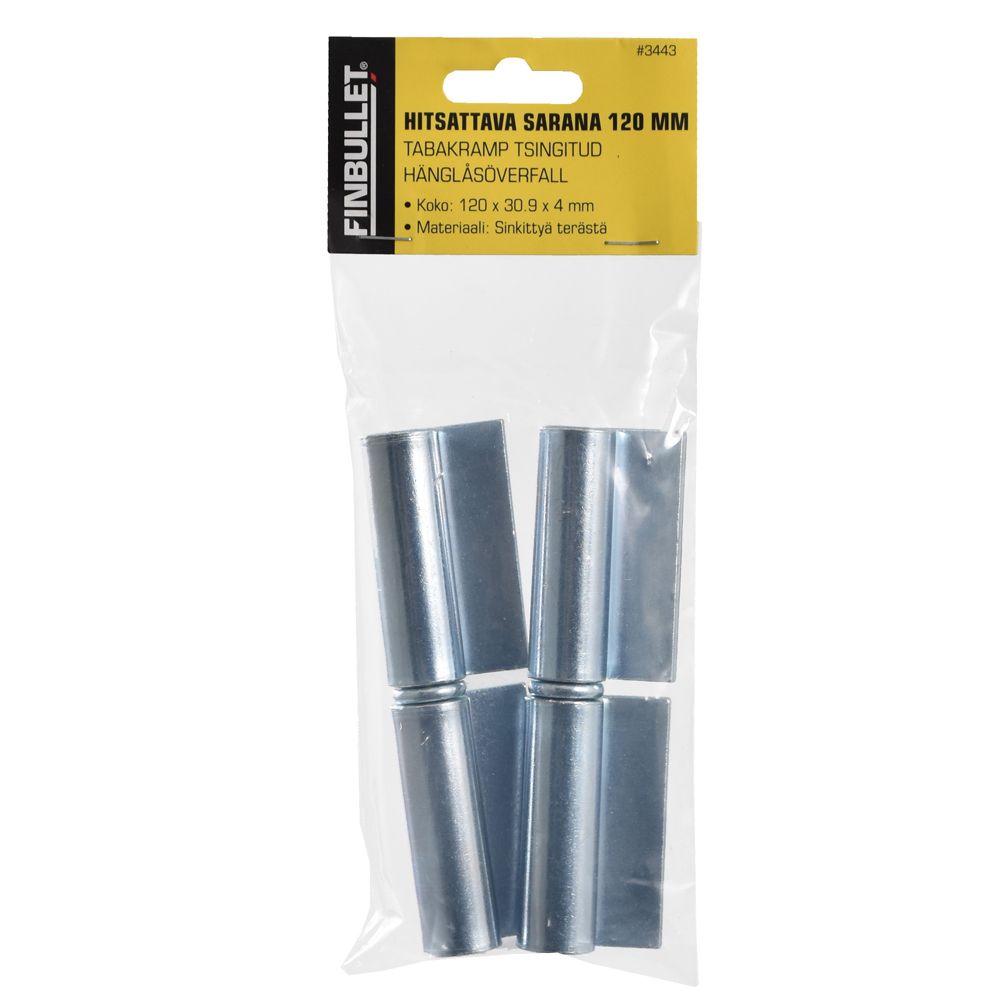 Finbullet sarana hitsattava 120 x 30 x 9.5 mm 2 kpl