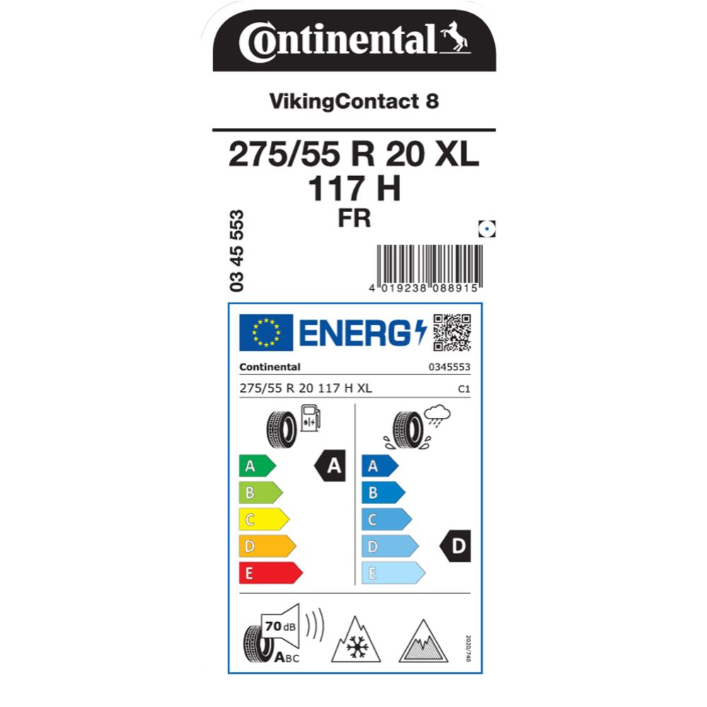 Continental VikingContact 8 275/55 R20 117H XL friktionsdäck