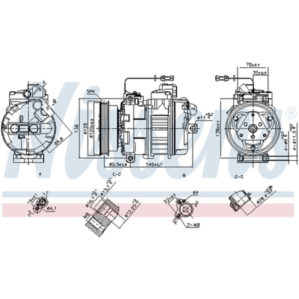 Ilmastointilaitteen kompressori 30-8196