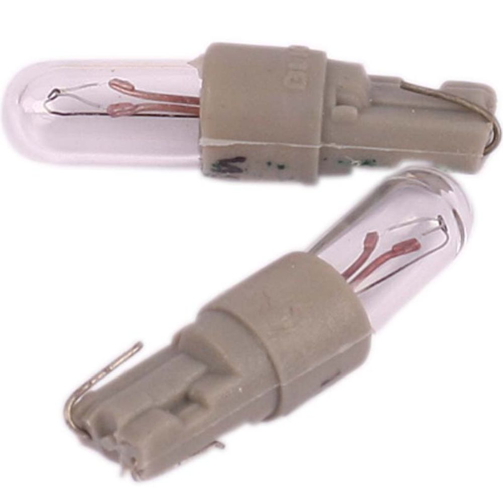 Plastsockellampa grå (T5) 12V/0,5W 2 st.