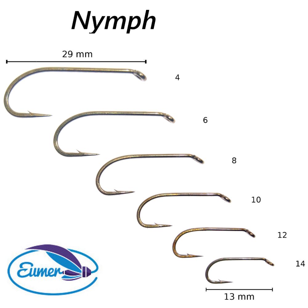 Eumer nymfikoukku 50 kpl
