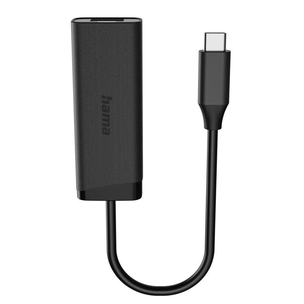 Hama Verkkoadapteri, RJ45 naaras - USB-C uros, USB 3.2 Gen 2, 2.5 Gbit/s