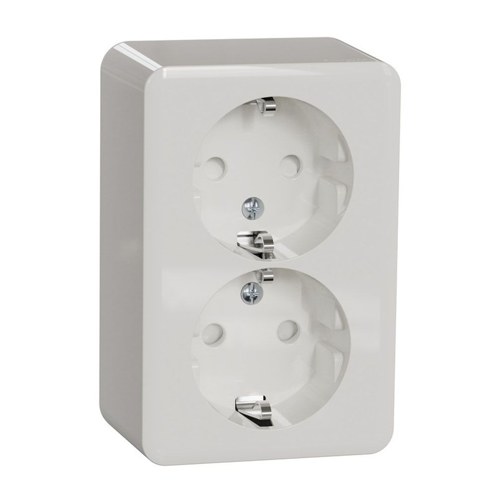 Schneider Electric Exxact 2-osaline pistikupesa
