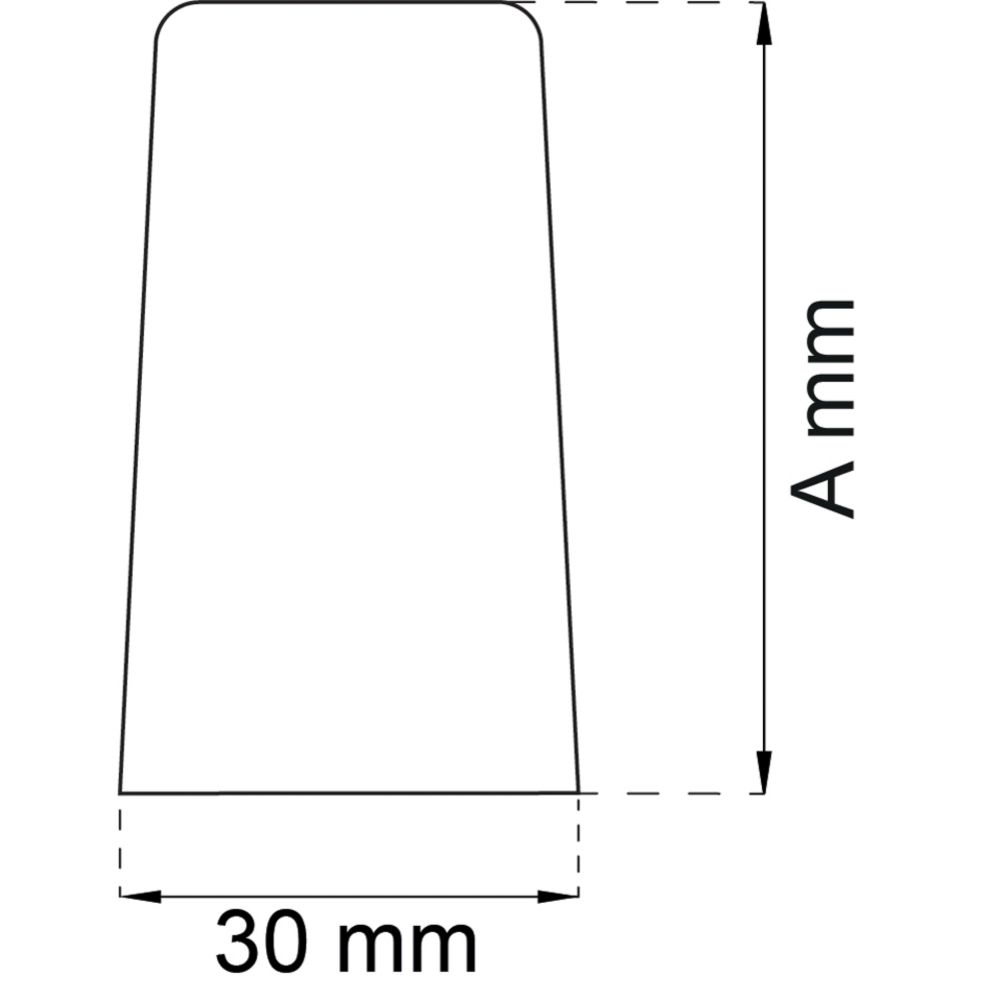 Habo dörrstopp grå 35 mm