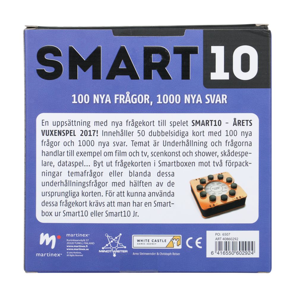 Smart10 Viihde SE kysymyskortit