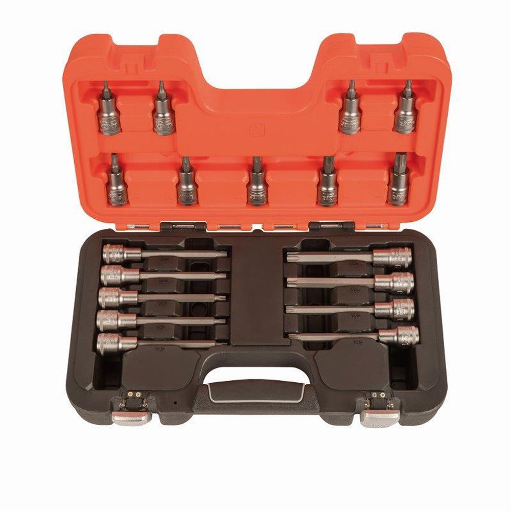 Bahco S18TORX Torx kärkihylsysarja lyhyet ja pitkät 1/2" T20 - T60