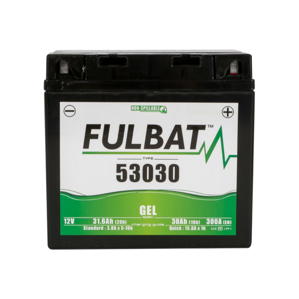 Fulbat GEL-aku, 12 V, 30 Ah, "53030" (P 178 x L 123 x K 166 mm)