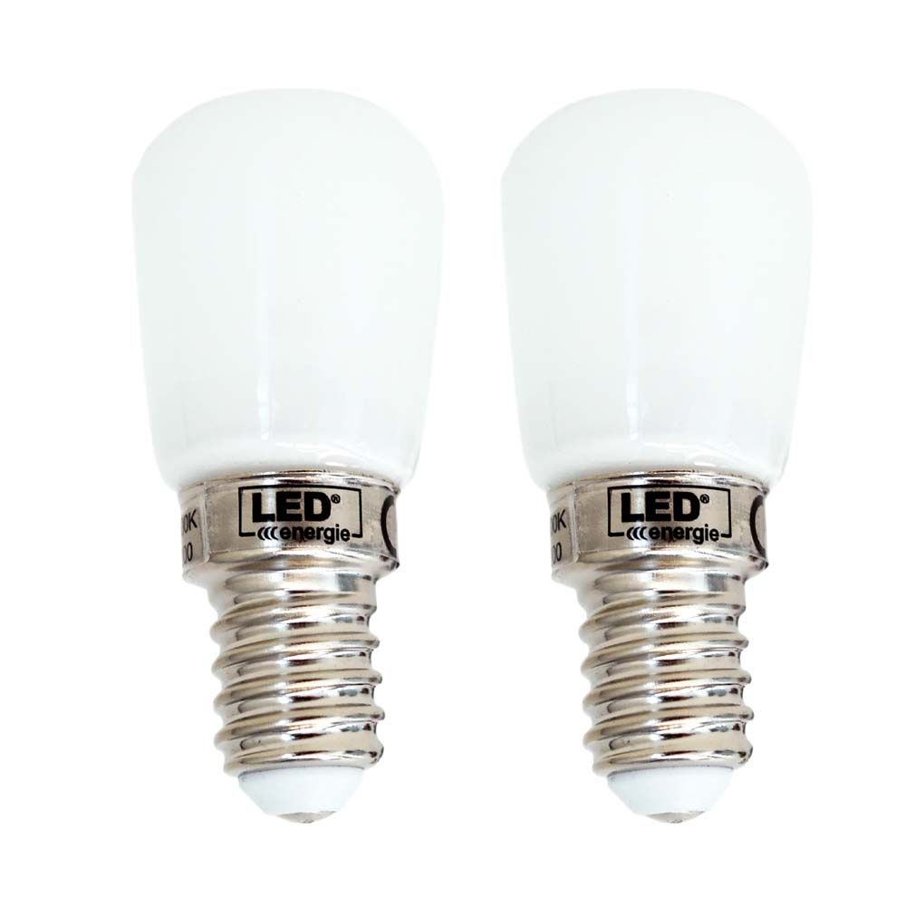 Led Energie LED kylskåpslampa 2W T26 E14 180 lm 2 st.