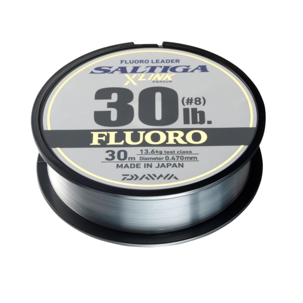 Daiwa Saltiga X'Link fluorocarbon perukemateriaali 30 m Natural clear