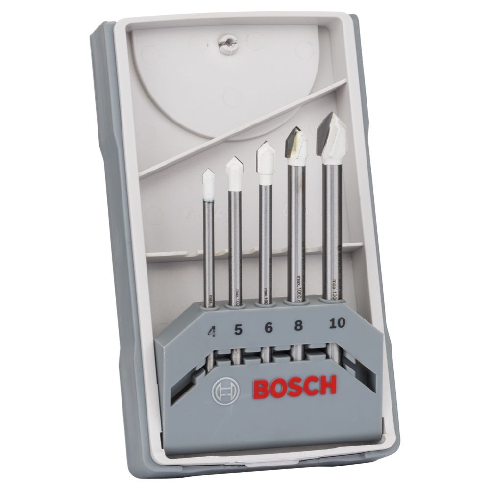 Bosch CYL-9 SoftCeramic plaatide puuriterade komplekt 4—10 mm 5 tk