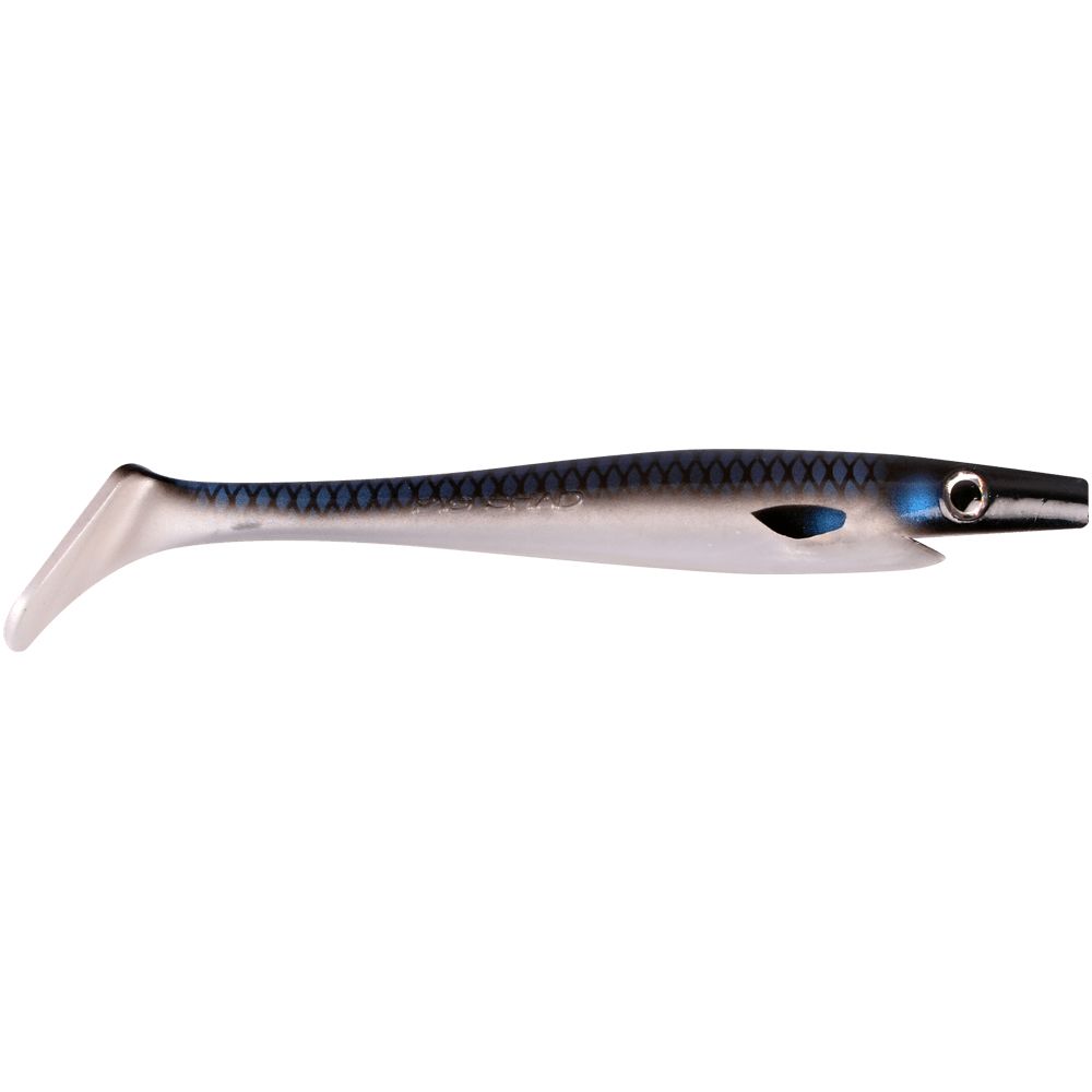 Strike Pro Pig Shad 23 cm 90 g haukijigi väri: Green Motoroil Pike UV MN3